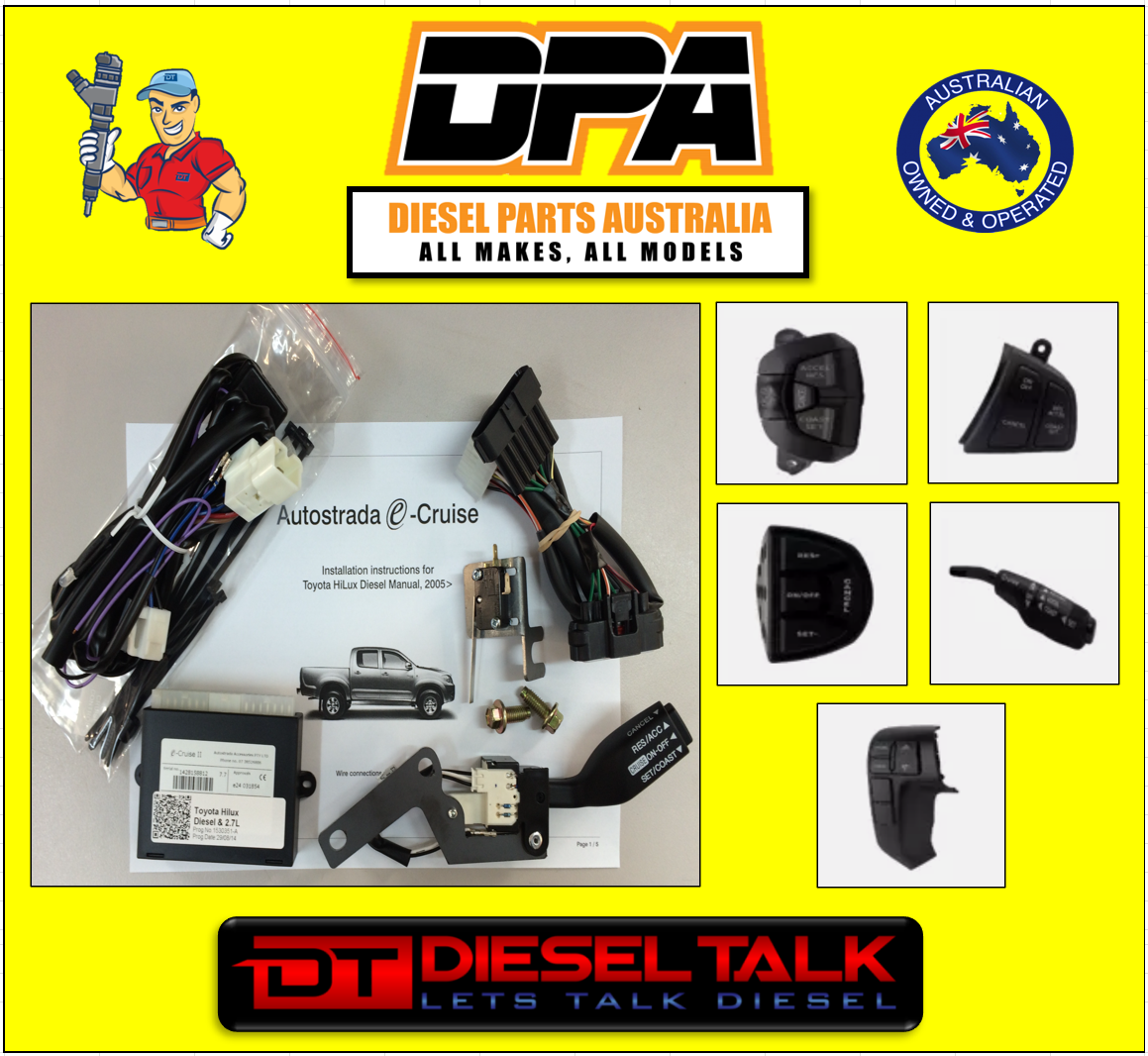 MERCEDES-BENZ VITO CRUISE CONTROL KIT E-CRUISE MY03 LEFT HAND STALK EC-MB05LH