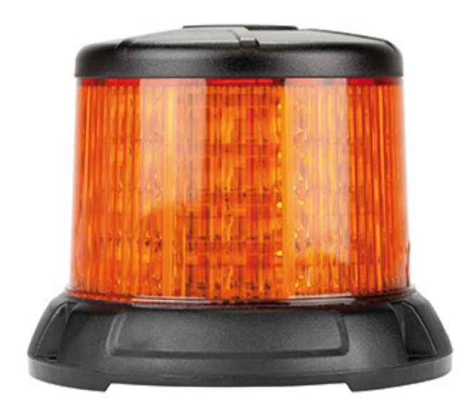 LED Beacon Micro Revolver Dual 10-30V Amber Fixed Mount 33W 10 Function SAE Class 1