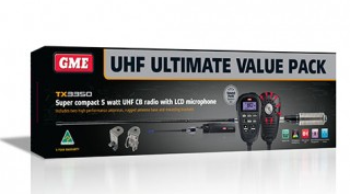 UHF Radio 5W TX3350 Value Pack With SoundPath Speaker Microphone AE4018K3 Ant