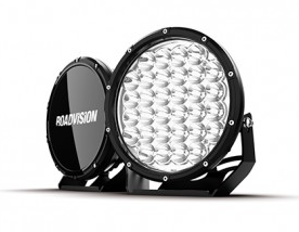 LED Driving Light Set 9in DLE 11-32V 32x5W 160W 10200lm IP68 Spot Beam + Covers Pair Lights