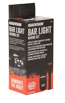 LED Bar Light Wiring Harness 12/24V GEN2 +&- Switching with H4 & HB4 Piggy Back Connectors