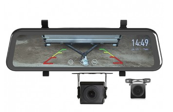 Gator Reverse Camera Kit Mirro r Mount 9 Display With Touch Screen HD Mirror Display 1080P
