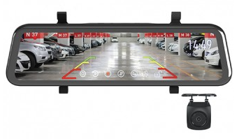 GATOR Reverse Camera Kit 9in 12/24V Mirror Mount + 1 Camera 5.4m Cable 1080P HD