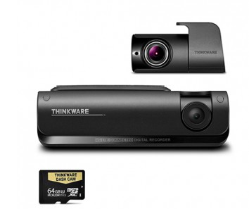 Thinkware 4G LTE Connected Full HD Dual Dash Camera Kit 64GB Connects To Smartphone