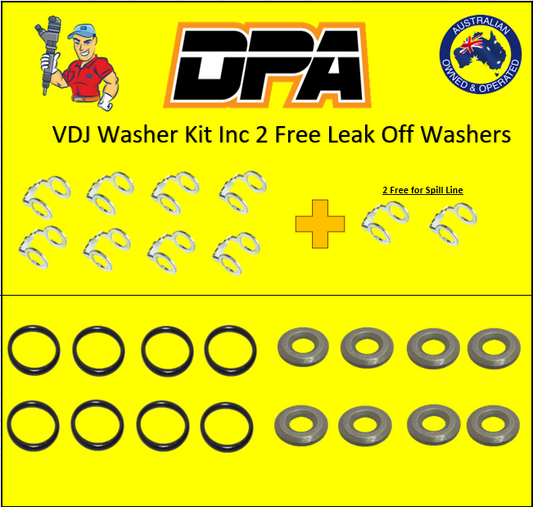 Toyota Landcruiser Injector (3.5mm) Washer Kit DPF and Pre DPF