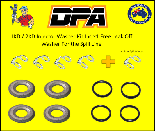 Toyota Hilux / Prado 1KD / 2KD Injector Washer Kit