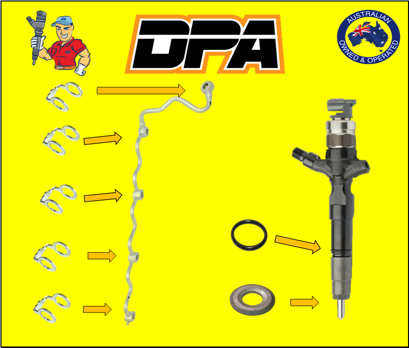 Toyota Hilux / Prado 1KD / 2KD Injector Washer Kit