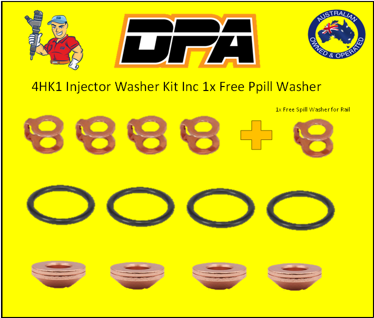 Isuzu N/F Series 4HK1 / 6HK1 Injector Washer Kit