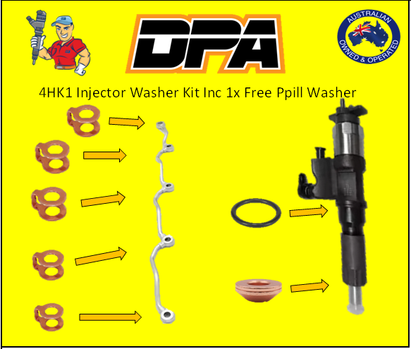 Isuzu N/F Series 4HK1 / 6HK1 Injector Washer Kit