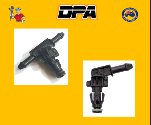 Common Rail Leak Off Connector fitted to Mercedes