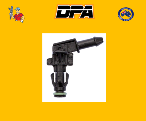 Common Rail Leak Off Connector fitted to Mercedes