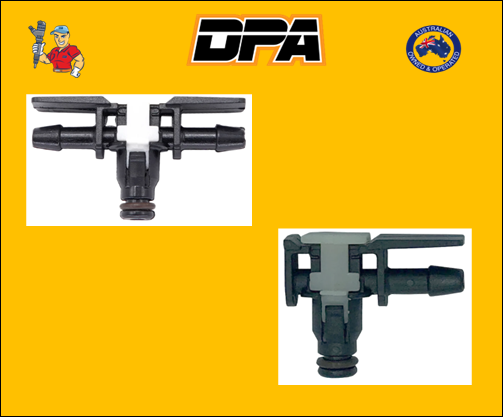 Common Rail Leak Off Connector fitted to Volkswagen Crafter