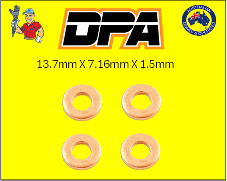 Injector Base Washer 13.7mm x 7.16mm x 1.5mm