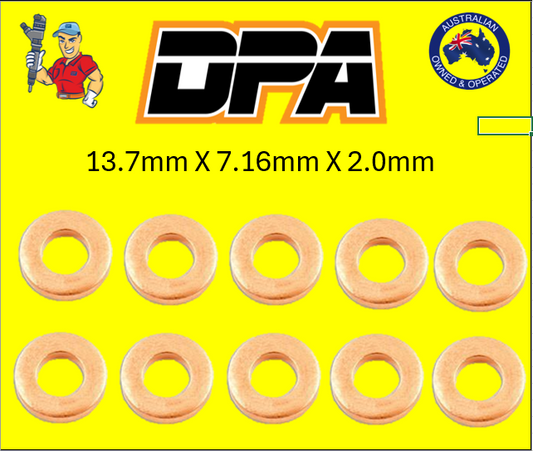 Injector Base Washer 13.7mm x 7.16mm x 2.00mm