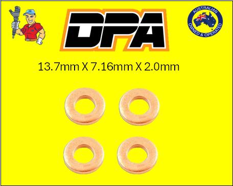 Injector Base Washer 13.7mm x 7.16mm x 2.00mm