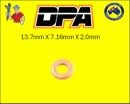 Injector Base Washer 13.7mm x 7.16mm x 2.00mm
