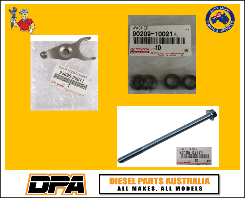 Toyota Hilux 1KD Injector Kit 37 Piece (Everything you need)