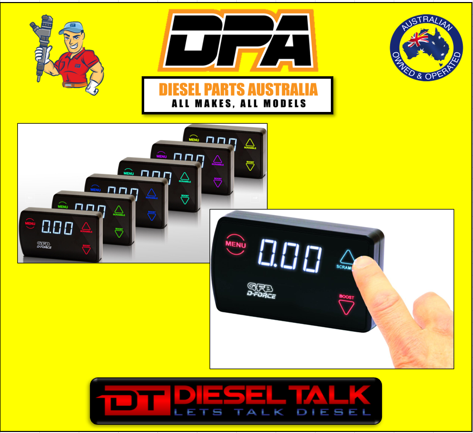 GO FAST BITS 3006 D-FORCE DEDICATED DIESEL ELECTRONIC BOOST CONTROLLER GFB