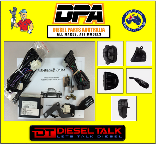 AUDI A3 MANUAL CRUISE CONTROL KIT E-CRUISE MY09-ONWARDS LH STALK EC-AU01LH