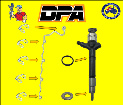 Toyota Landcruiser Injector (3mm) Washer Kit DPF and Pre DPF
