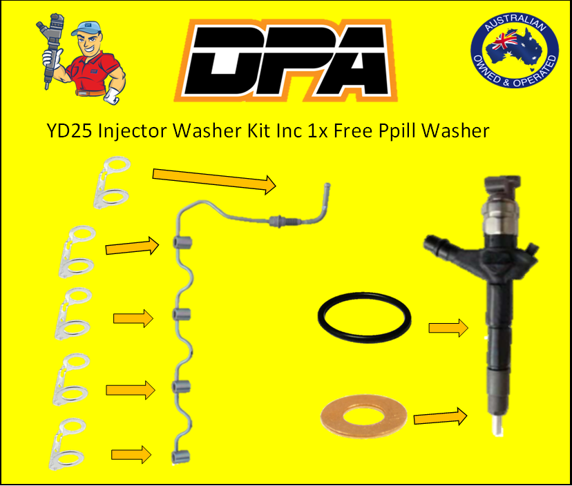 Nissan Navara YD25 / YD2K Injector Washer Kit