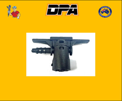Common Rail 1 way Leak Off Connector fitted to Bosch Piezo