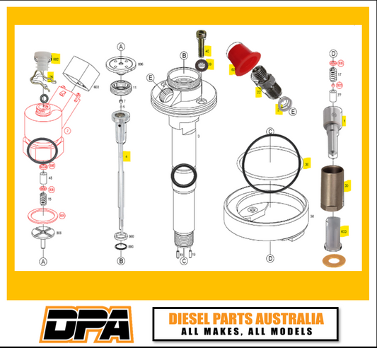 Injector Repair kit to Suit Common Rail Nissan Patrol ZD30