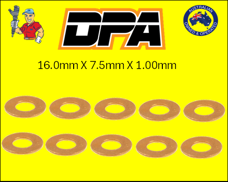 Injector Base Washer 16.0 x 7.5 x 1.0mm
