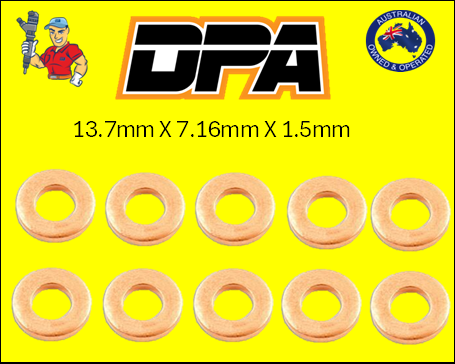Injector Base Washer 13.7mm x 7.16mm x 1.5mm